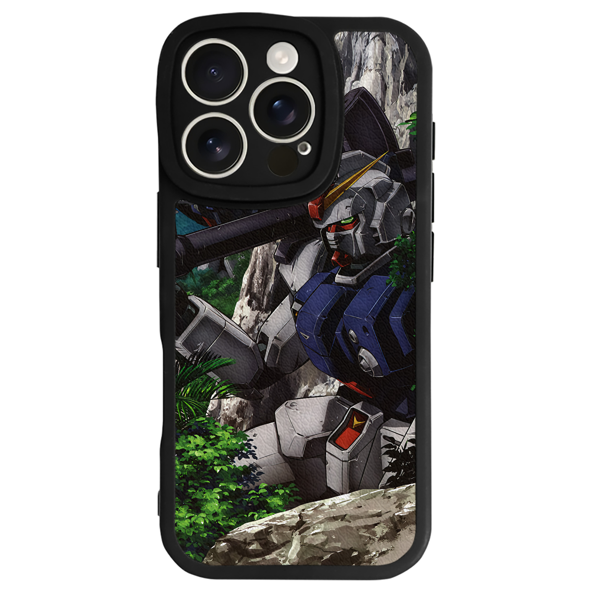 （画像用） 機動戦士ガンダム Mobile Suit Gundam 【iPhone 16シリーズ対応】シリコンスマホケース（レザー調） 材質：シリコン